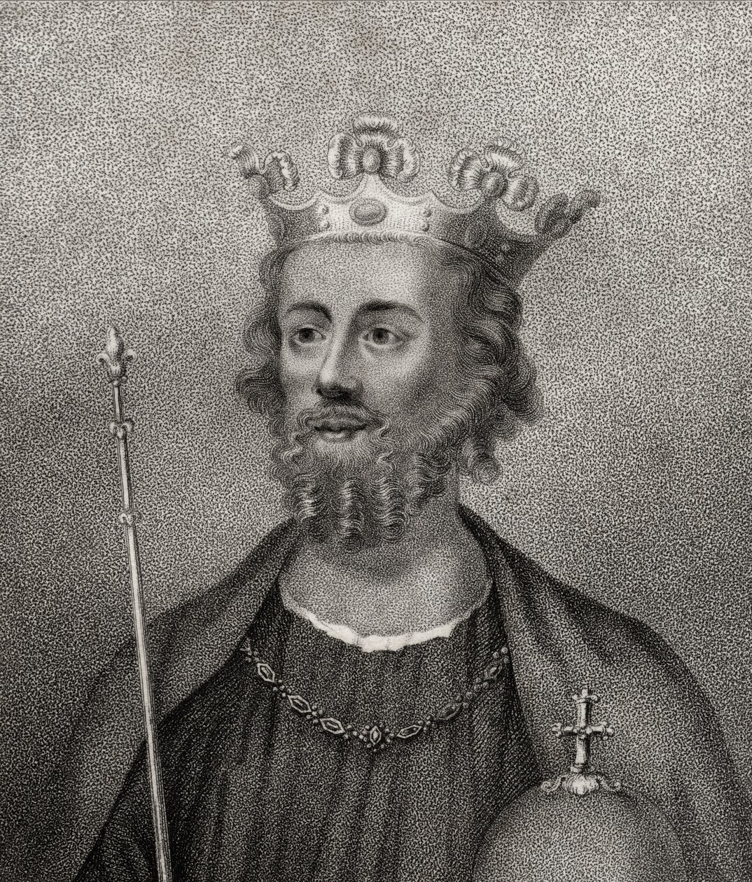Edward II, graverad av Bocquet, från 