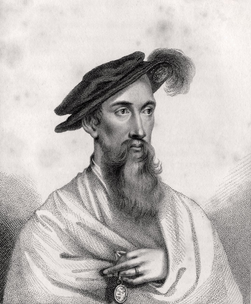 Edward Seymour, 1:e hertig av Somerset, från "A Catalog of the Royal and Noble Authors", publicerad 1806 av English School