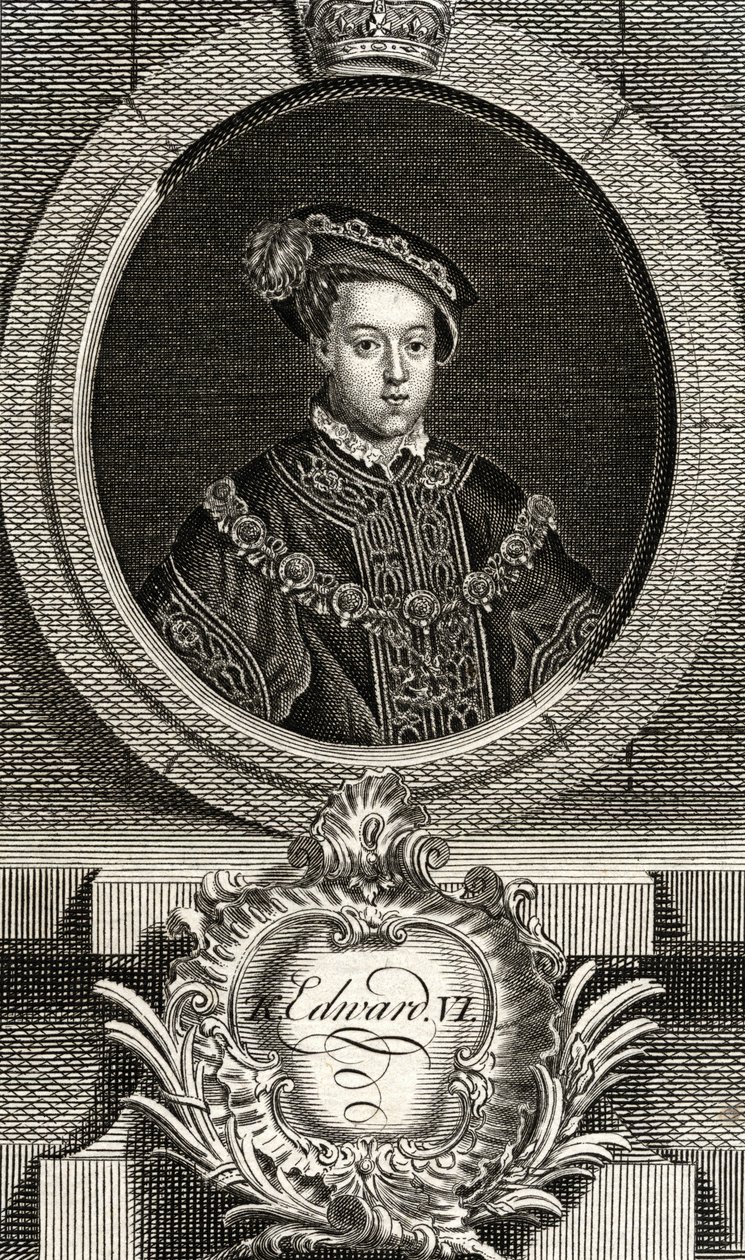 Edward VI (1537-53) kung av England och Irland, från 