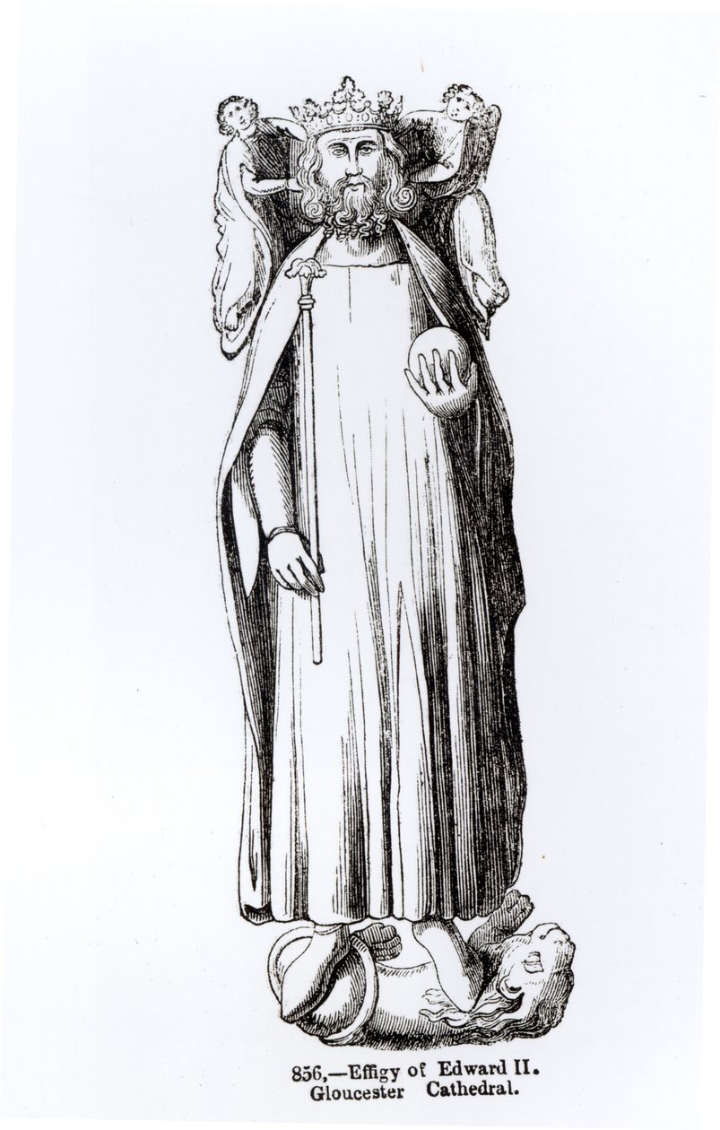 Effigy av Edward II (1284-1327) från Gloucester Cathedral av English School