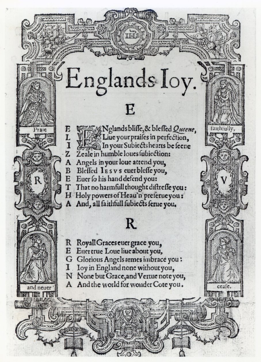 Englands glädje av Richard Vennar, ca 1602 av English School