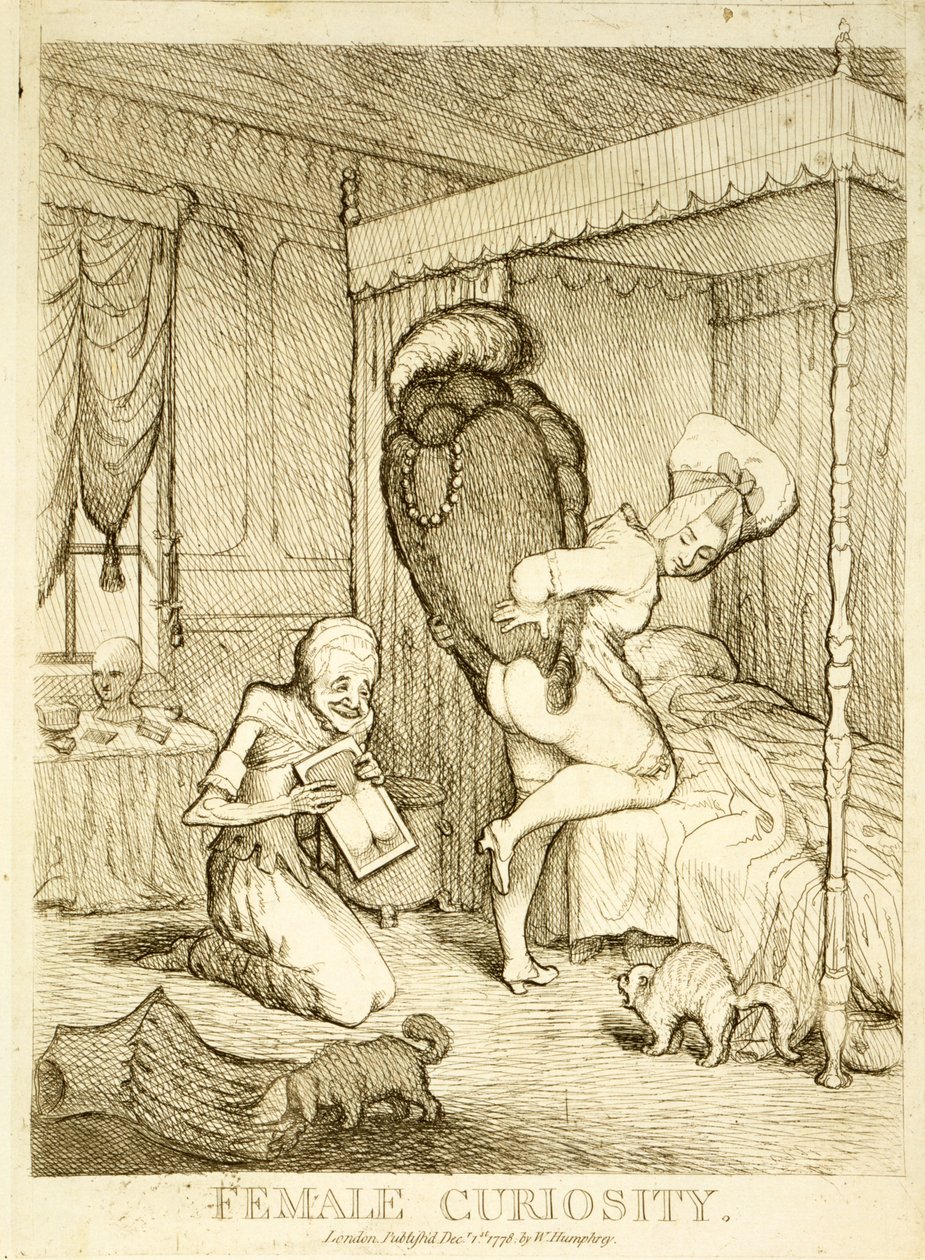 Kvinnlig nyfikenhet, 1778 av English School