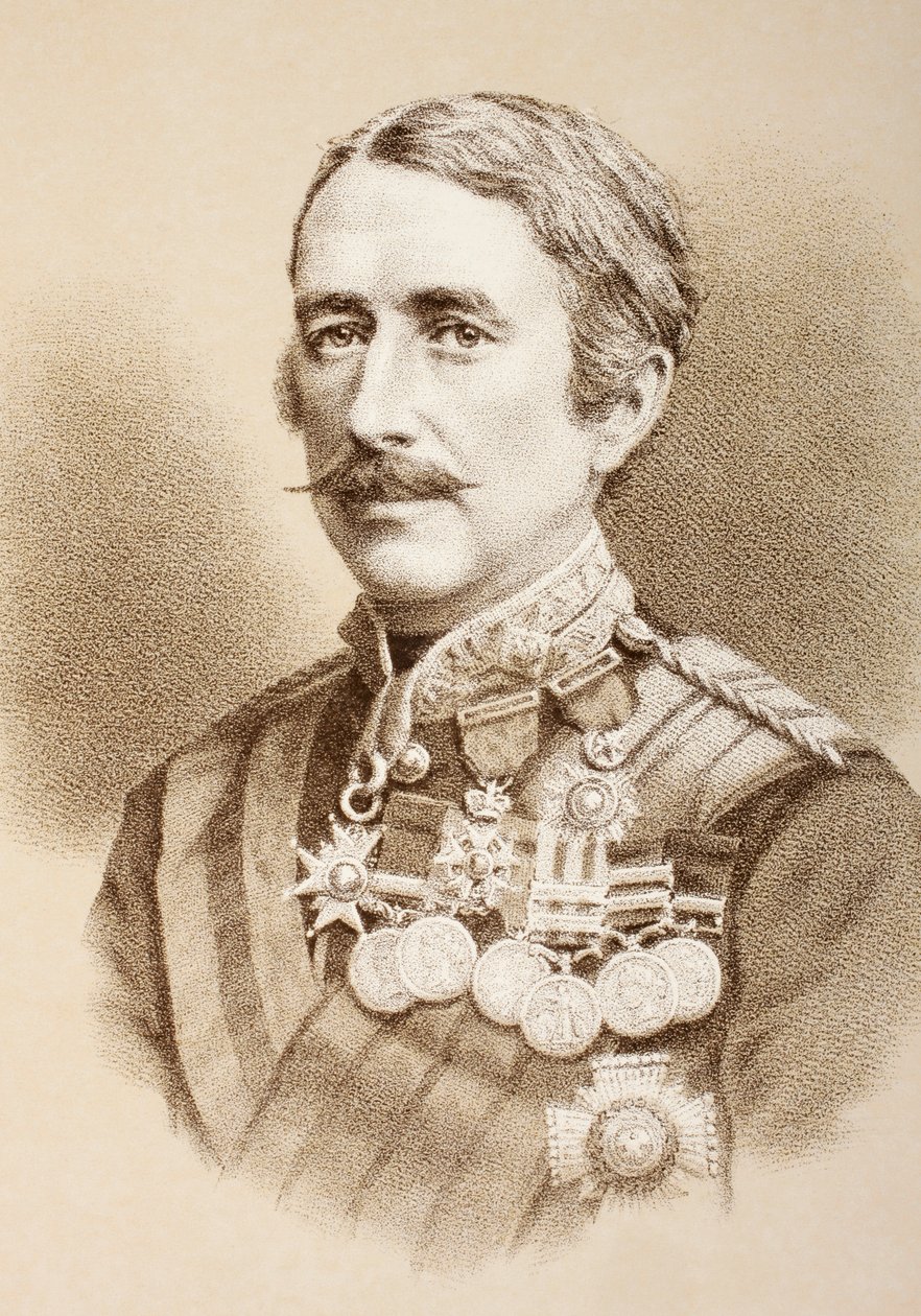 Fältmarskalk Garnet Joseph Wolseley, 1:e Viscount Wolseley, c.1890 av English School
