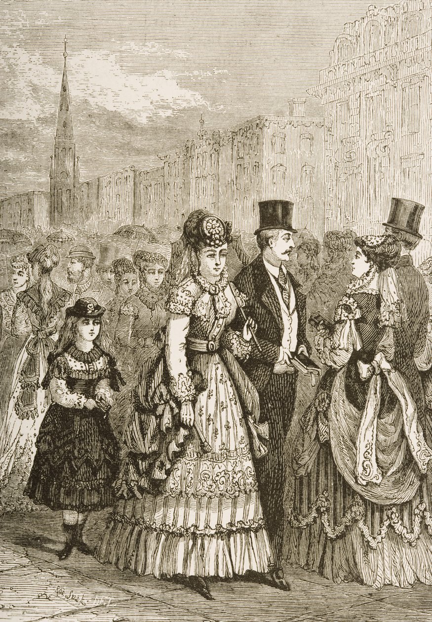 Fifth Avenue, New York, ca 1870, från 