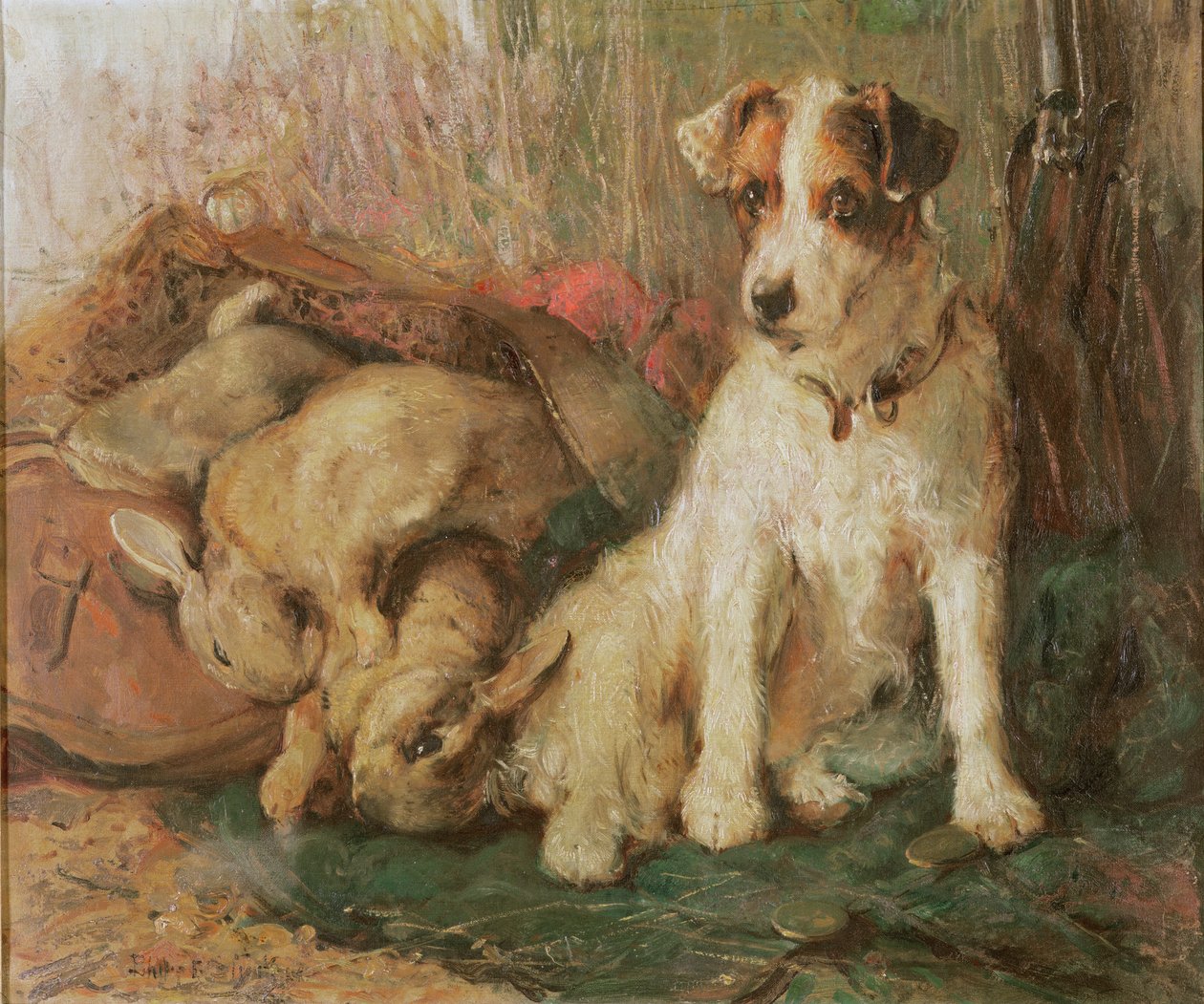 Foxterrier med Days Bag av English School