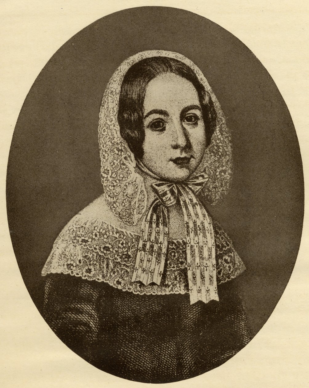 Fredrika Bremer (1801-65) av English School