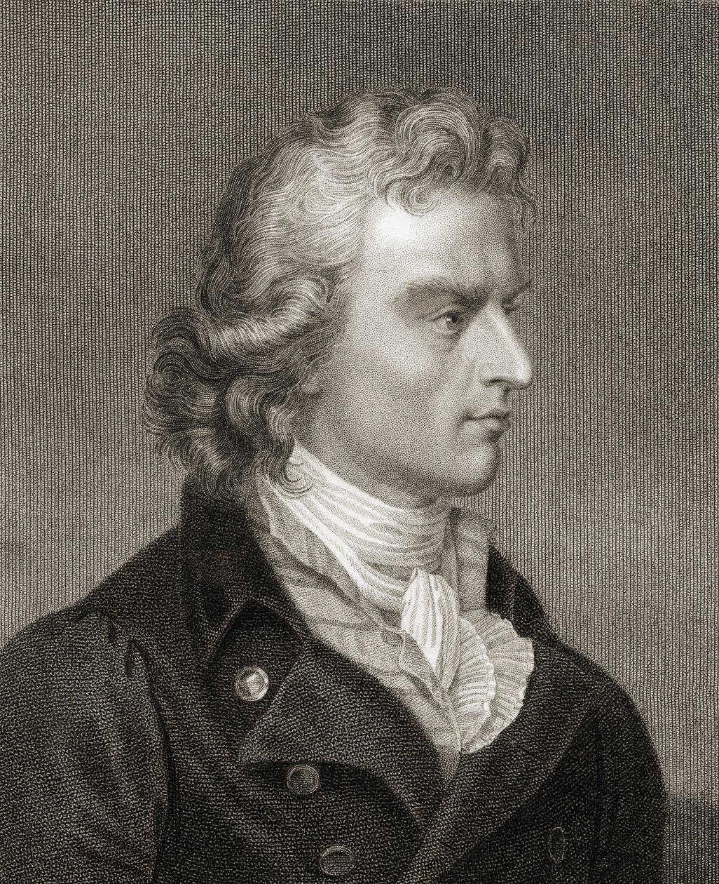 Friedrich (Johann Christoph) von Schiller (1759-1805) från "Gallery of Portraits", publicerad 1833 av English School