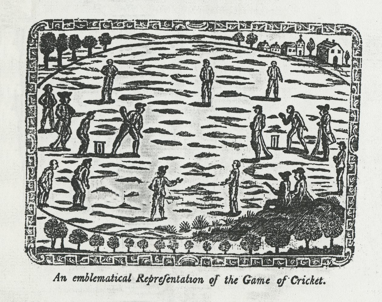 Spel cricket, 1774 av English School