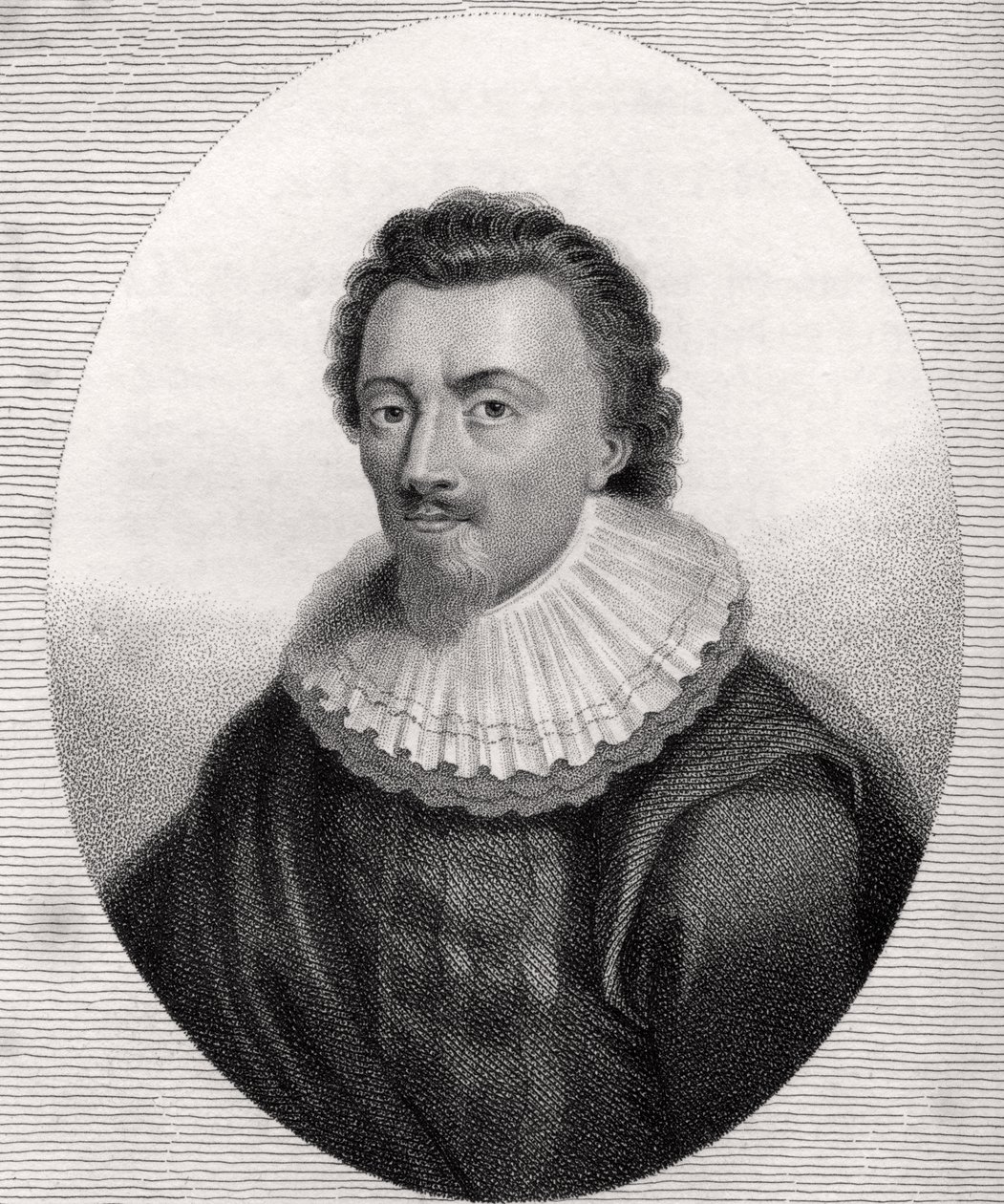 George Calvert, graverad av Bocquet, illustration från 