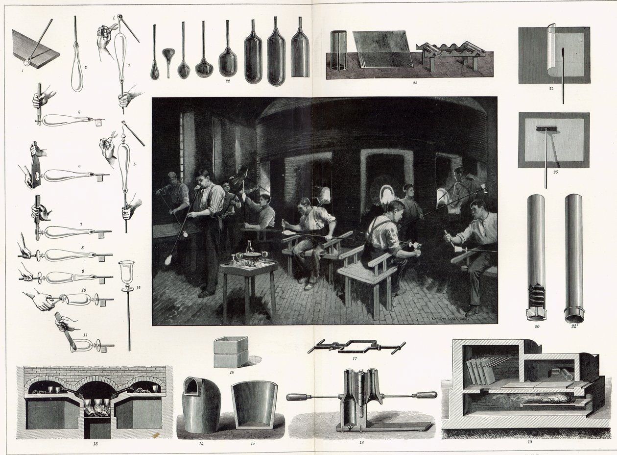 Glastillverkning av English School