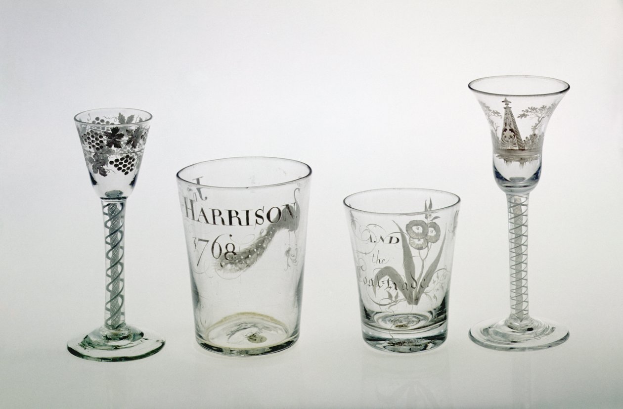 Glasögon tillverkade av familjen Beilby, ca 1750 (emaljerat glas) av English School