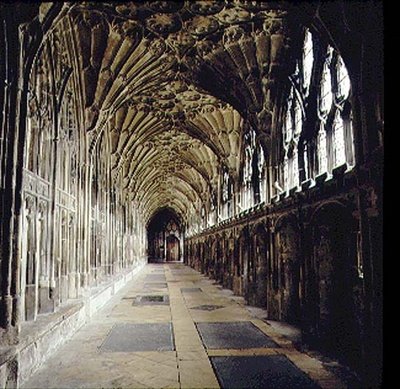 Gloucester Cathedral, fläktvalvt kloster av English School