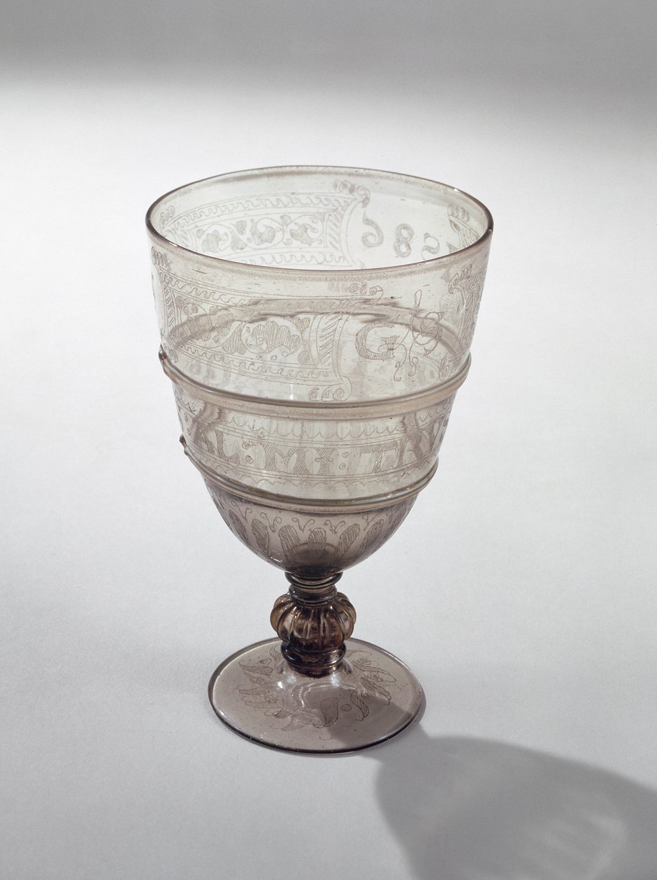 Bägare av Jacopo Verzelini, 1586 (glas) av English School