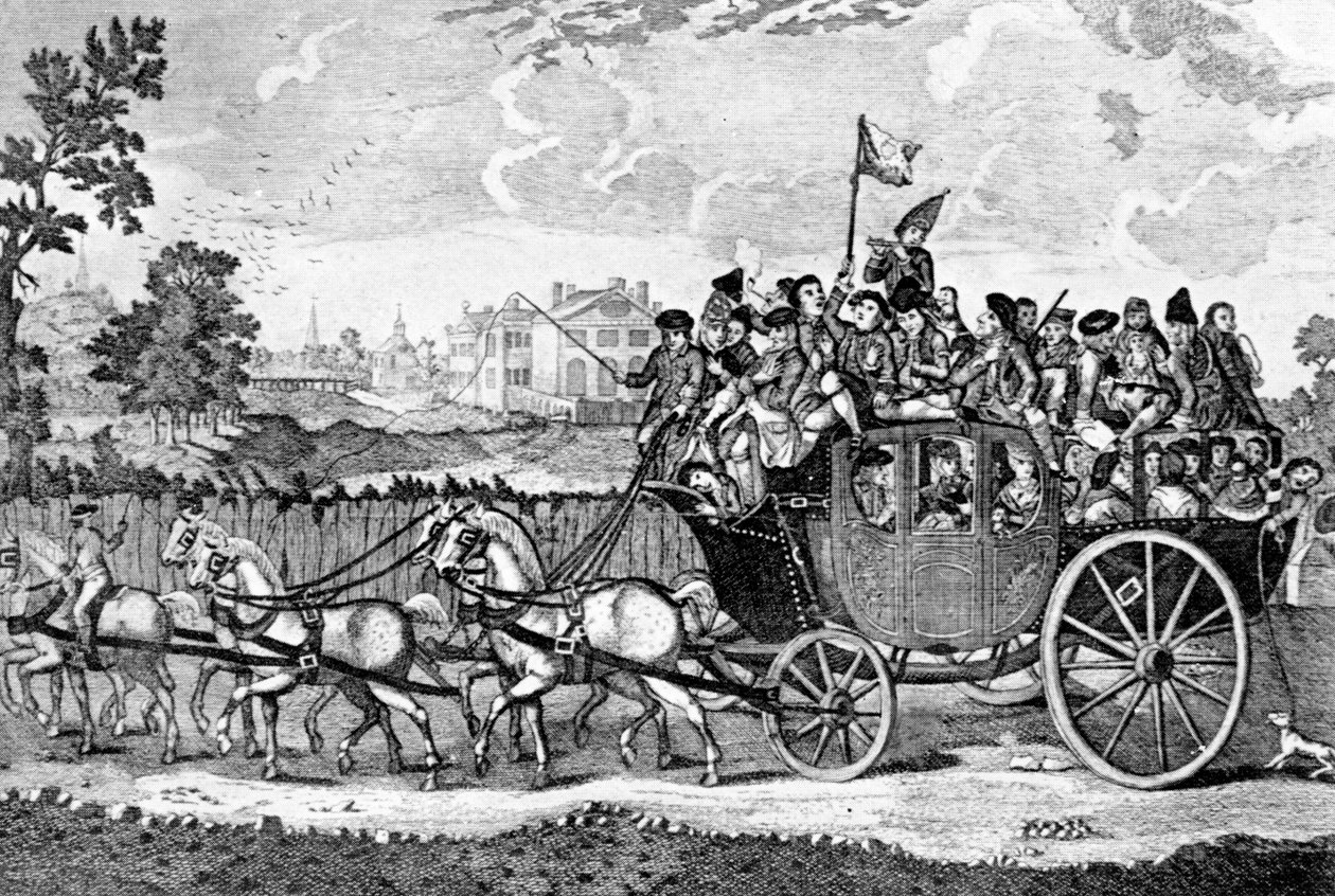 Går til Bury Fair, 1750 swed av English School