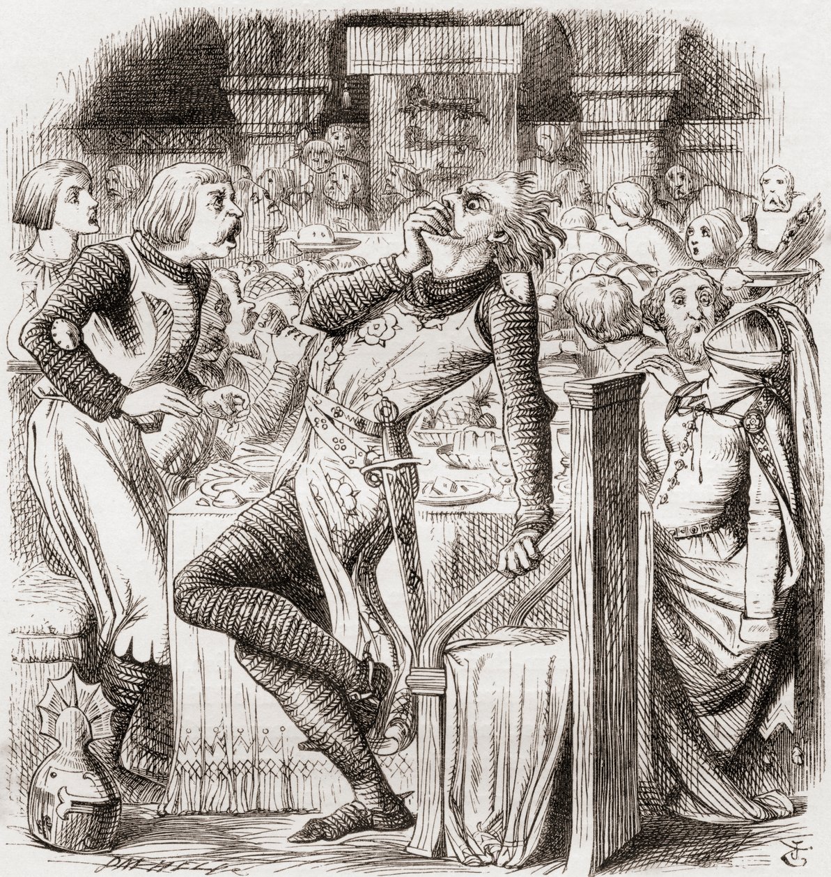 Illustration efter J. Tenniel till dikten "The Blasphemer
