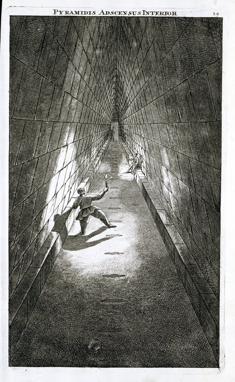 Interiör Ascent of a Pyramid, c.1780 av English School