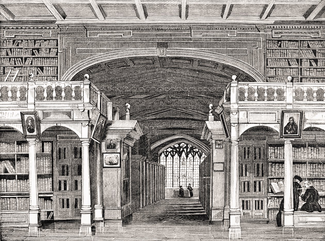 Inredningen av Bodleian Library, från 