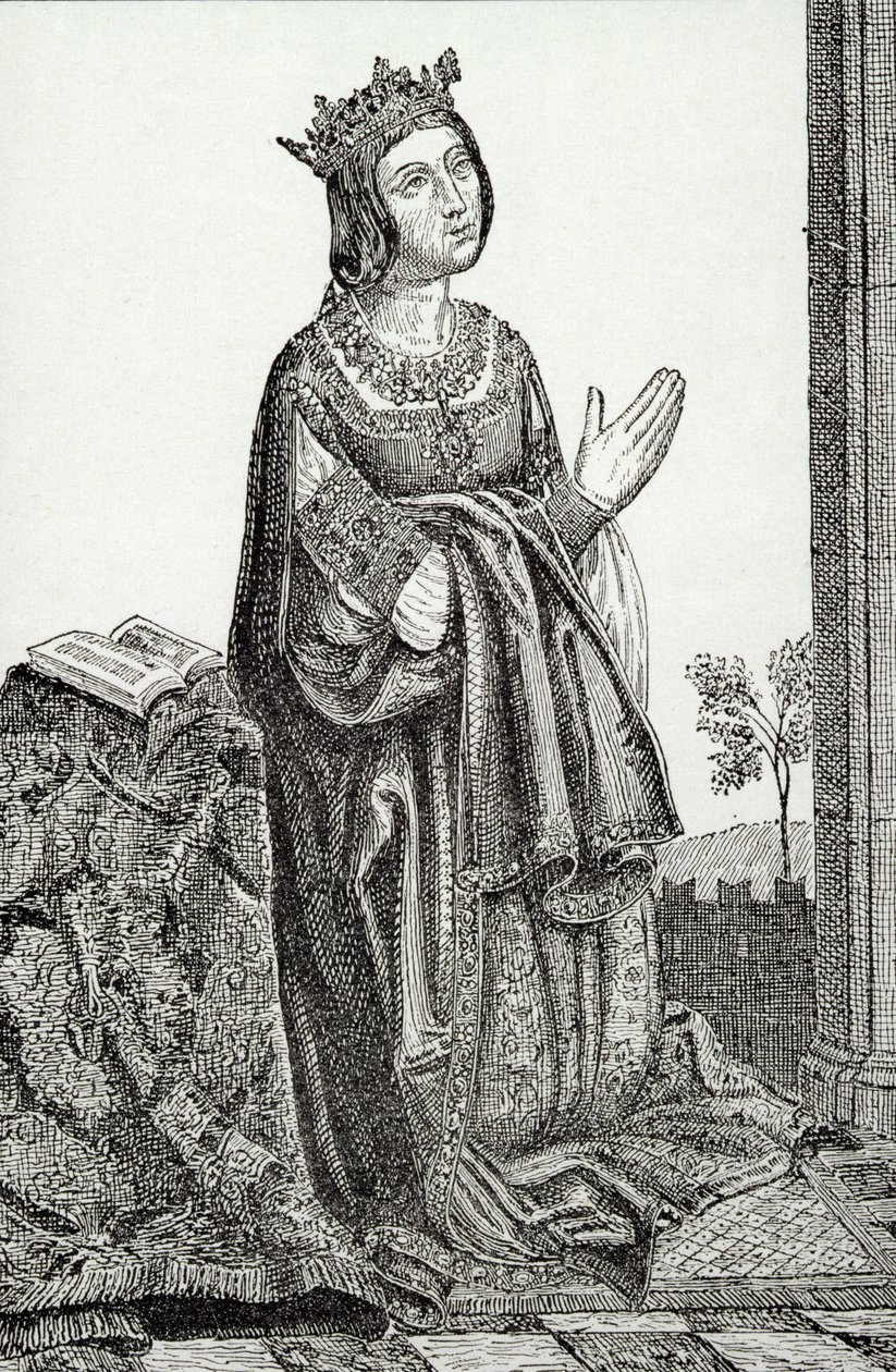 Isabella (1451-1504) av Kastilien, kallad La Catolica av English School