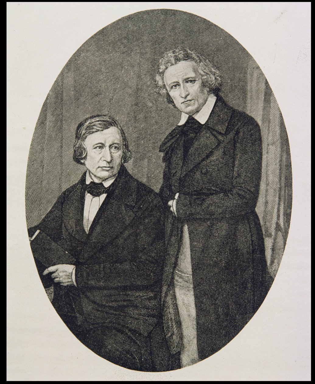 Jacob Ludwig Karl Grimm (1785-1863) och Wilhelm Karl Grimm (1786-1859) av English School