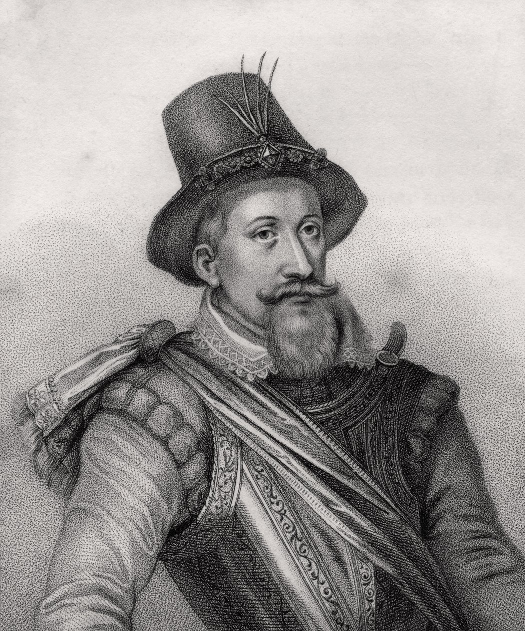 James I av England, graverad av Bocquet, från 