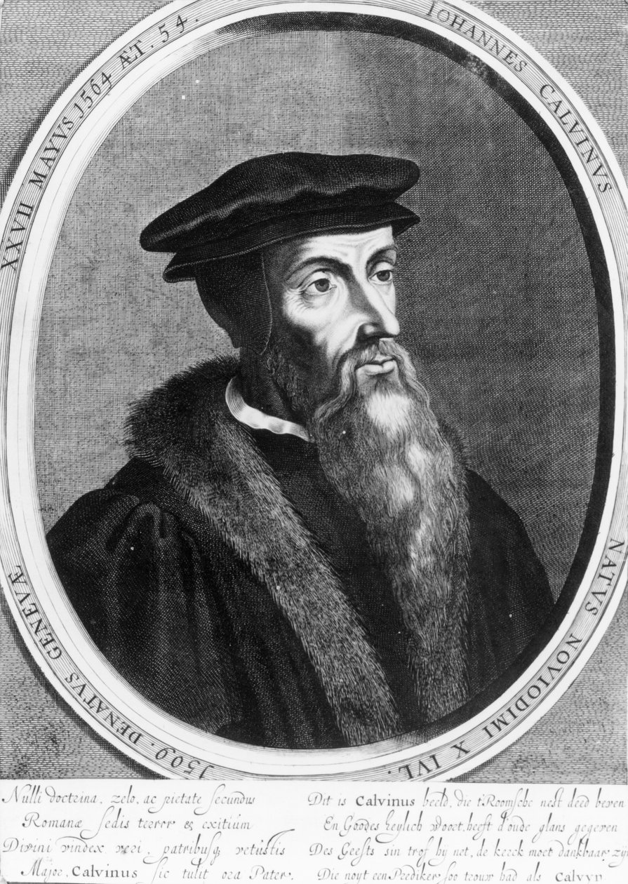 Johannes Calvin (1509-64) av English School