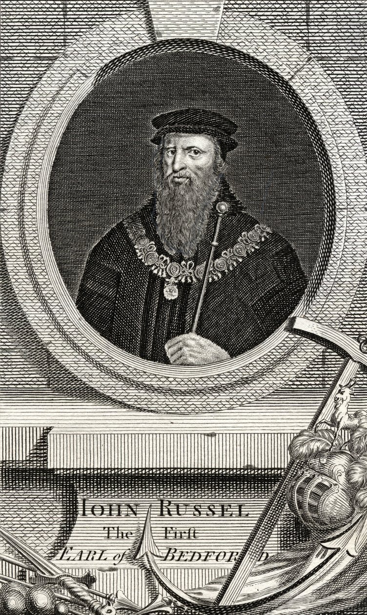 John Russell (1485-1555) 1:e earl av Bedford, från 