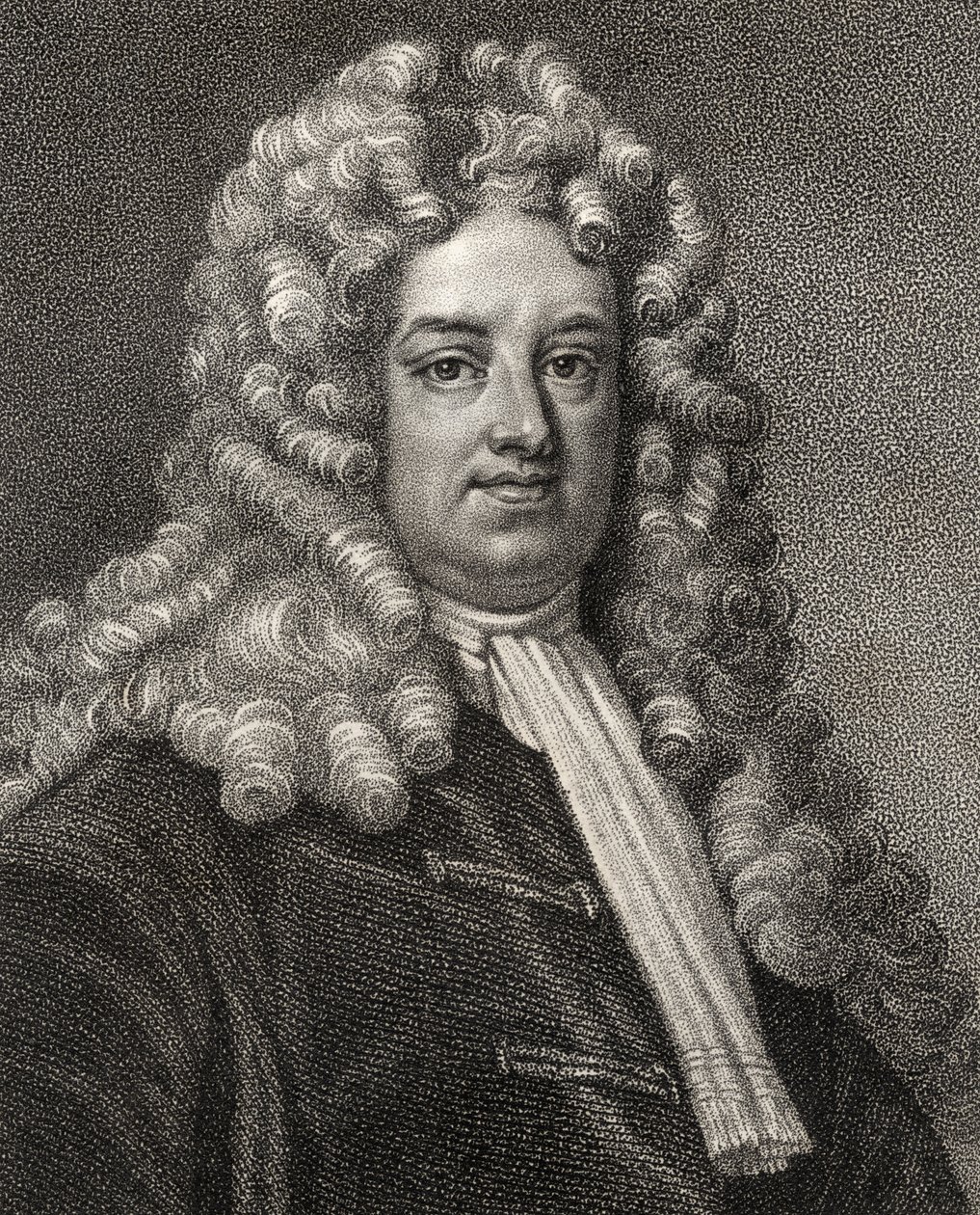 John Somers, graverad av Geremia, illustration från 