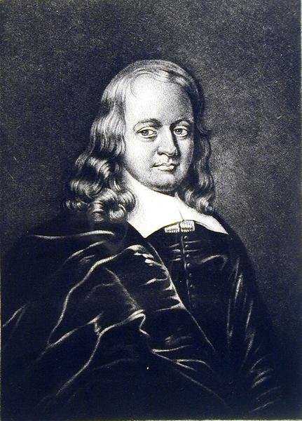 John Thurloe (1616-68) illustration från Portraits of Characters Illustrious in British History, graverad av Robert Dunkarton (1744-c.1817) (mezzotint) av English School