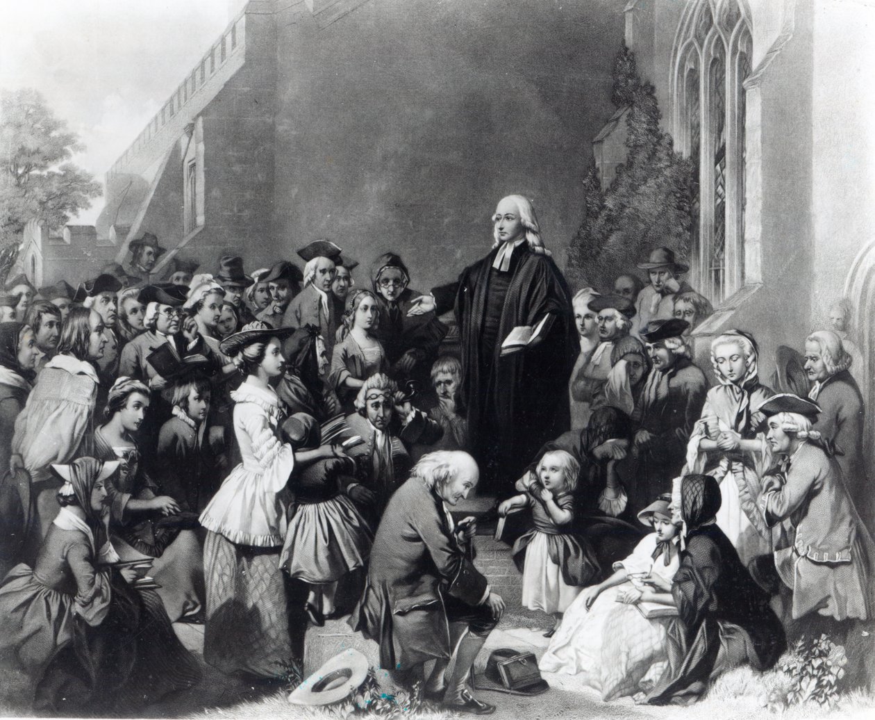 John Wesley predikar av English School