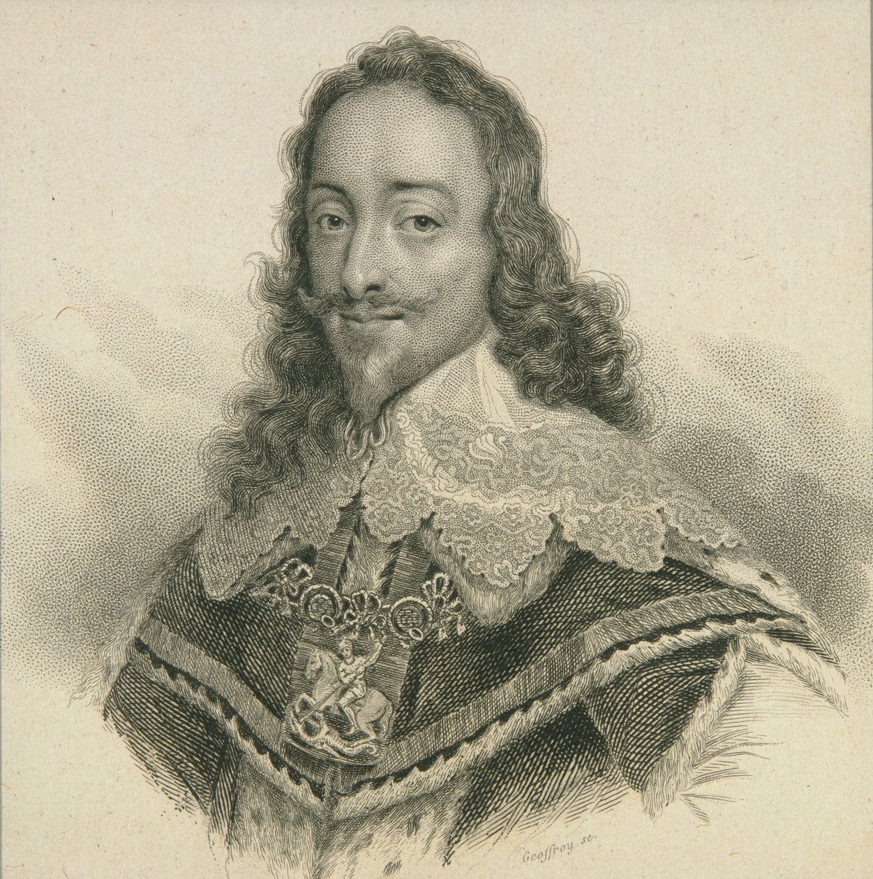 Kung Karl I av England (1600-49) av English School