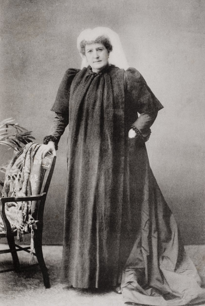 Lady Isabel Burton (1831-96) från "The Life of Captain Sir Richard Burton, Volume II" av Isabel Burton (1831-96) publicerad 1893 av English School