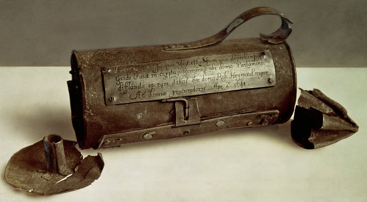 Lykta som tillhör Guy Fawkes (1570-1606) (metall) (se även 114297) av English School
