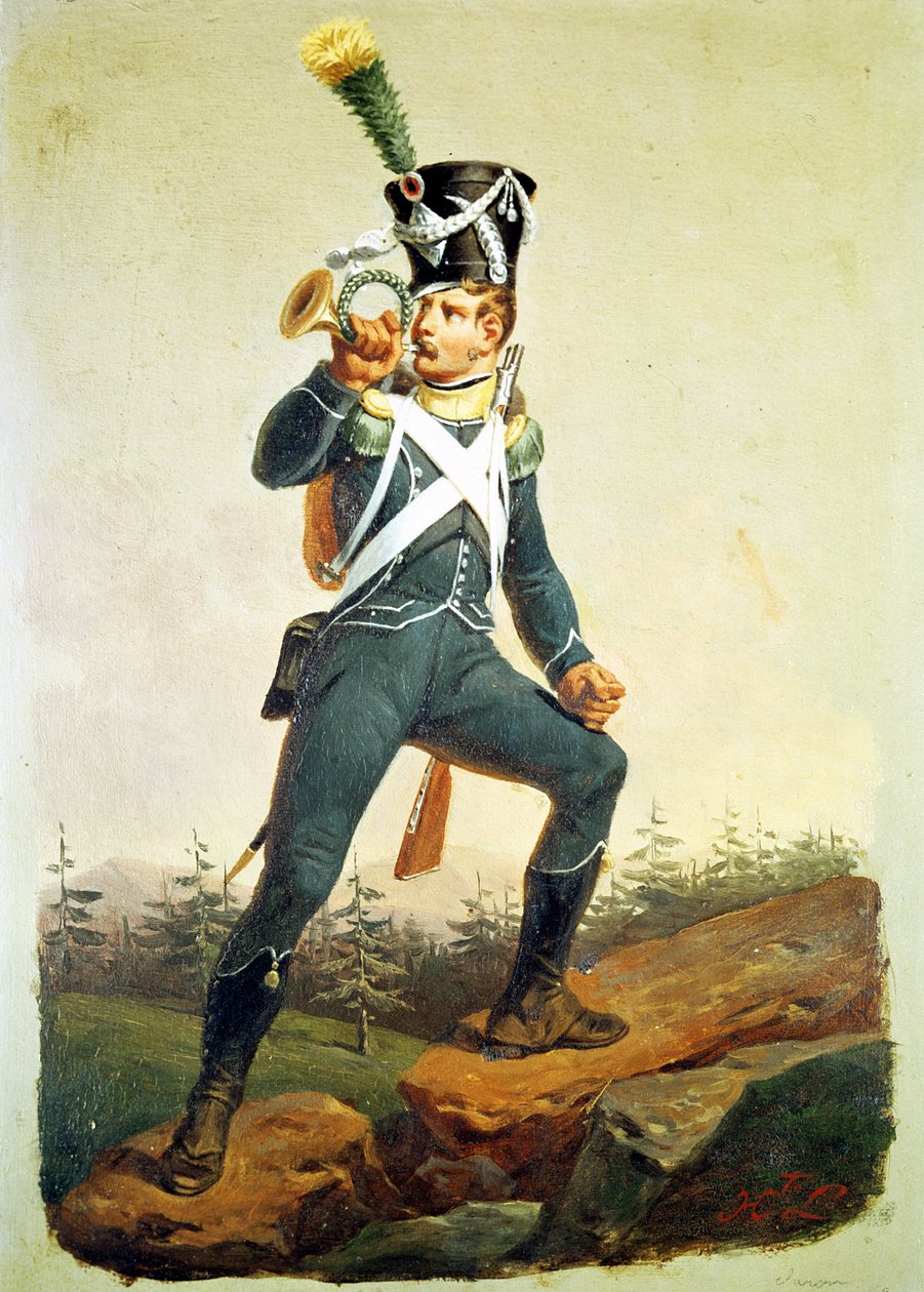 Fänrik för lätt infanteri, 1811 av English School