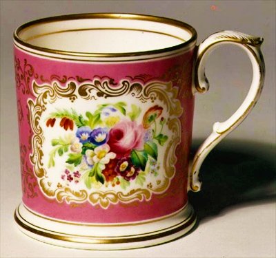 Longton Hall Trembly Rose-mugg, ca 1755 (porslin) av English School