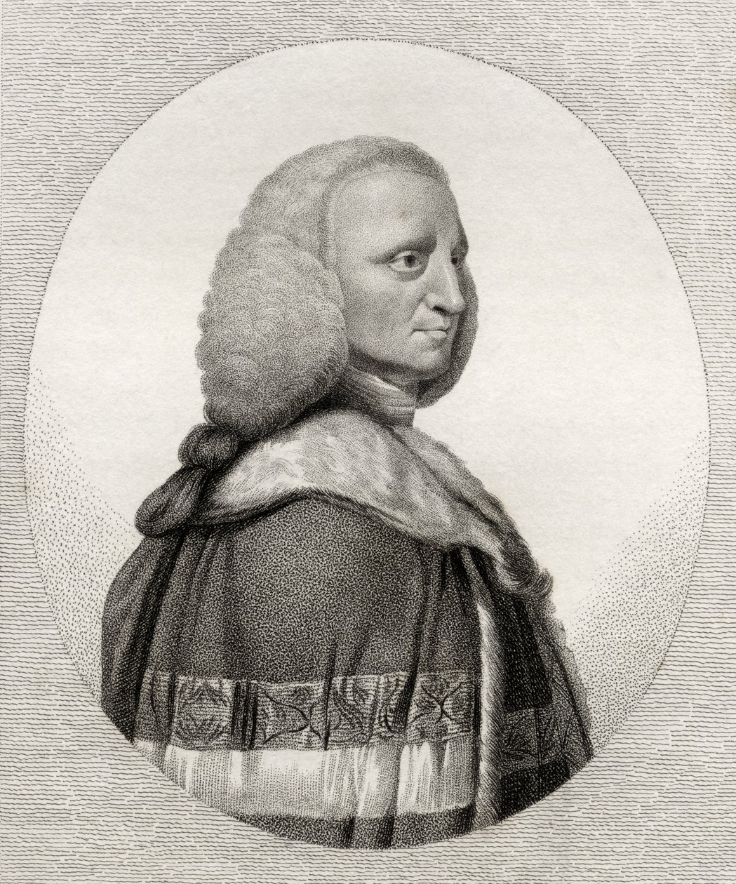 Lord George Lyttleton, graverad av Bocquet, illustration från 