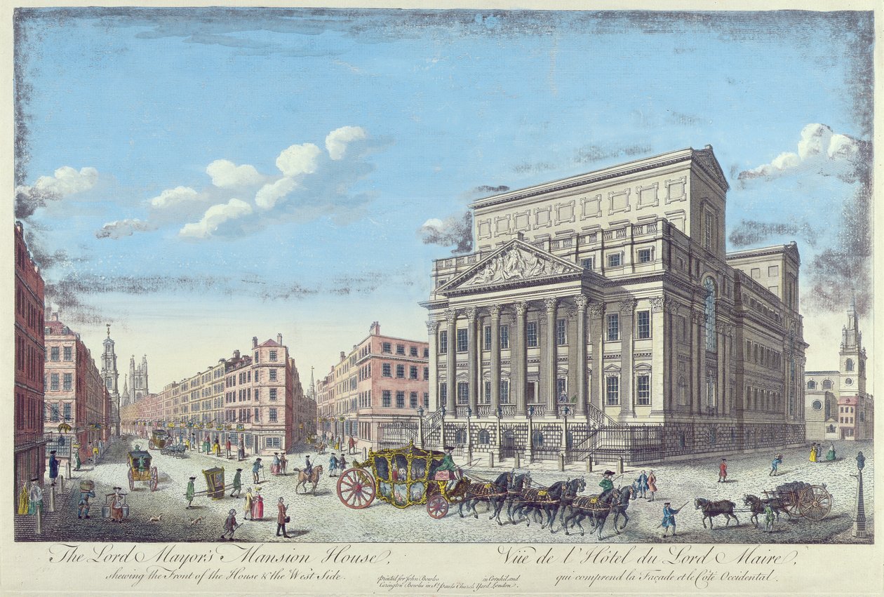 Lord Mayors Mansion House, ca 1753 av English School