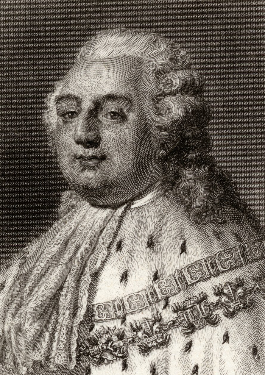 Ludvig XVI (1754-93) kung av Frankrike av English School