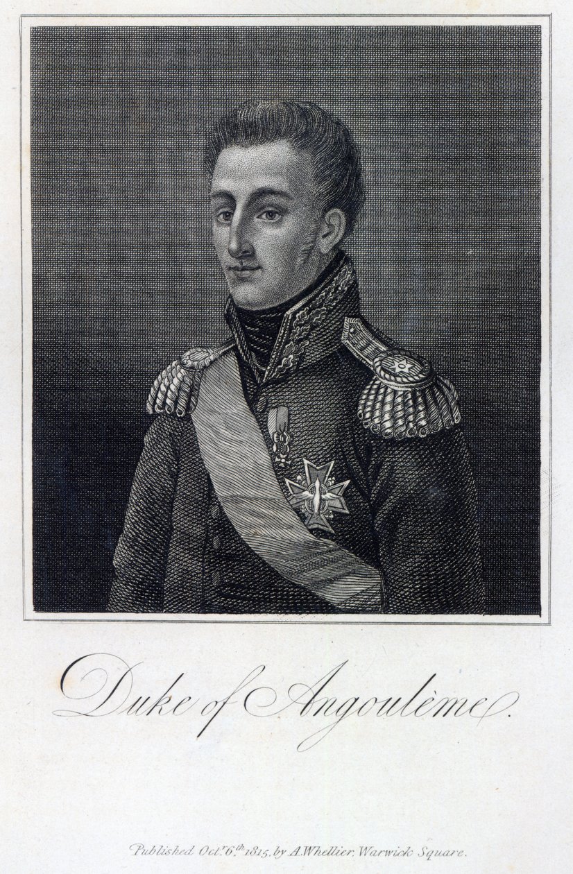 Louis-Antoine de Bourbon (1775-1844) hertug af Angouleme, Sverige av English School