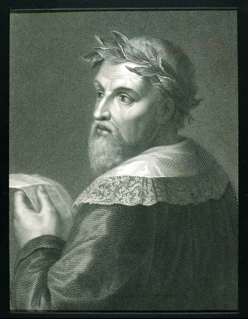 Ludovico Ariosto (1474-1533) från "Gallery of Portraits", publicerad 1833 av English School