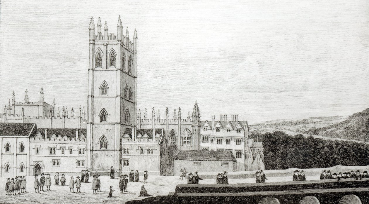 Magdalen College, Oxford på 1600-talet av English School