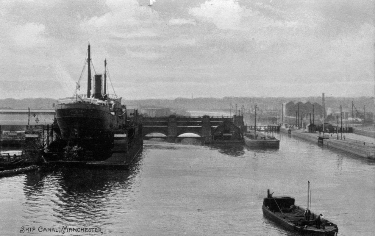Manchester Ship Canal, ca 1910 av English School