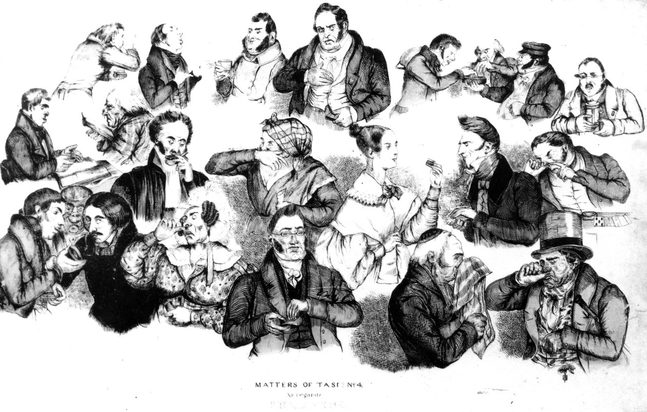 Mataupu o le Tofo Nu.4 E tusa ai ma le Snuffing, lolomi na faia e W und JO Clerk, c.1835-40 swed av English School