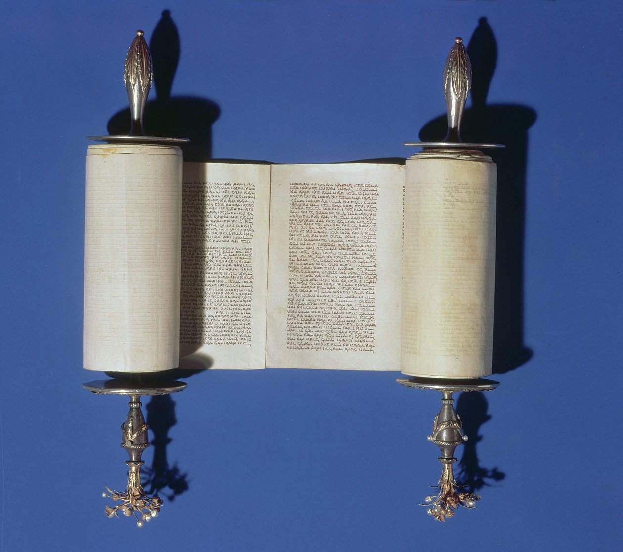 Miniatyrtorarulle, 1765 (pergament) av English School