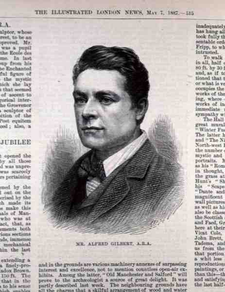 Mr Alfred Gilbert (1854-1934), från The Illustrated London News, 7 maj 1887 av English School