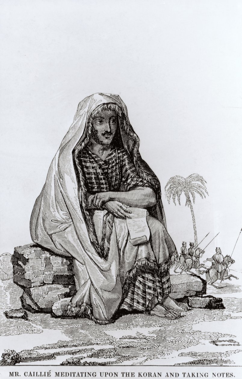 Mr Caillie (1799-1838) Mediterar över Koranen och gör anteckningar av English School