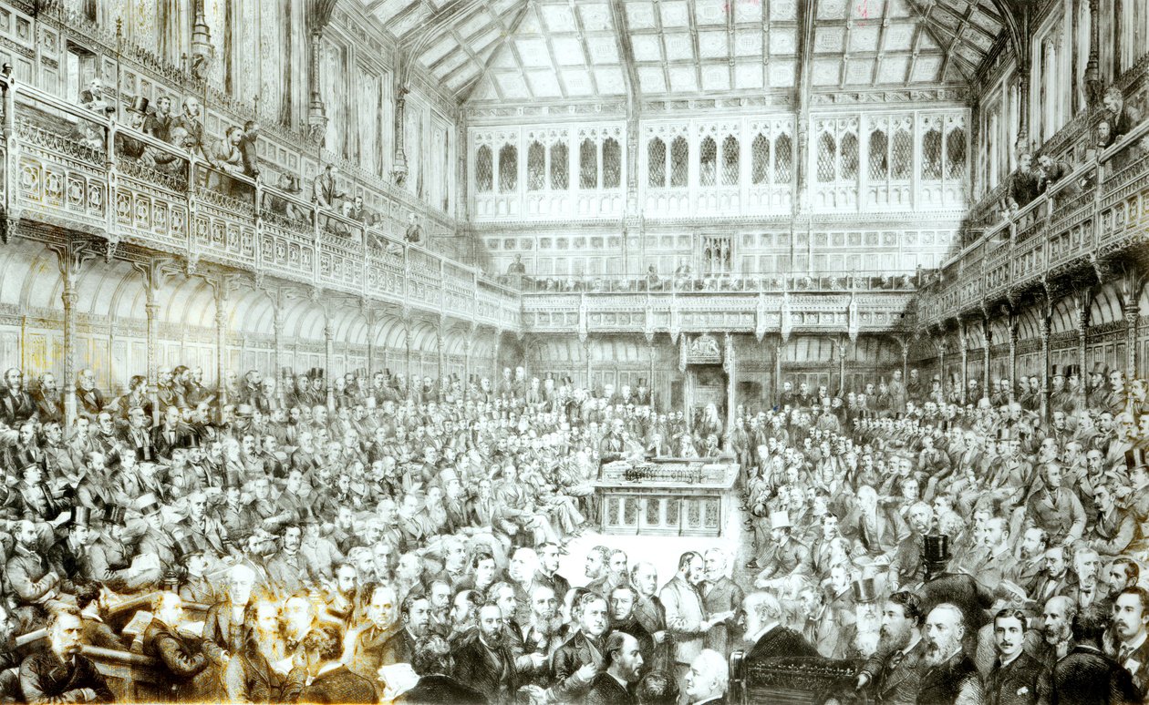 Mr Gladstone introducing the Land Law (Ireland) Bill, 7. april 1881 swed av English School