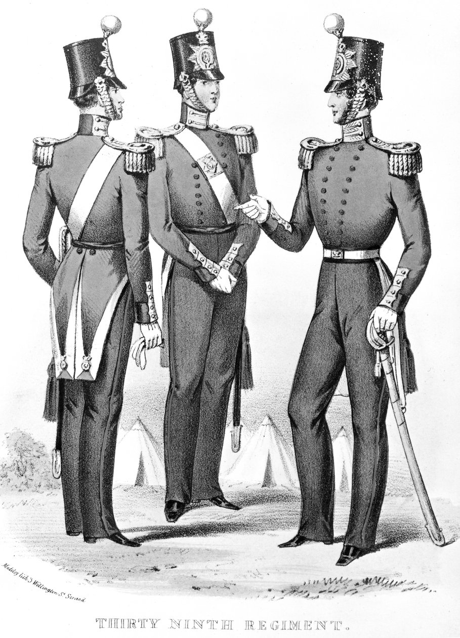 Old 54th Foot (2nd Battalion Dorset Regiment) tidigt 1800-tal av English School