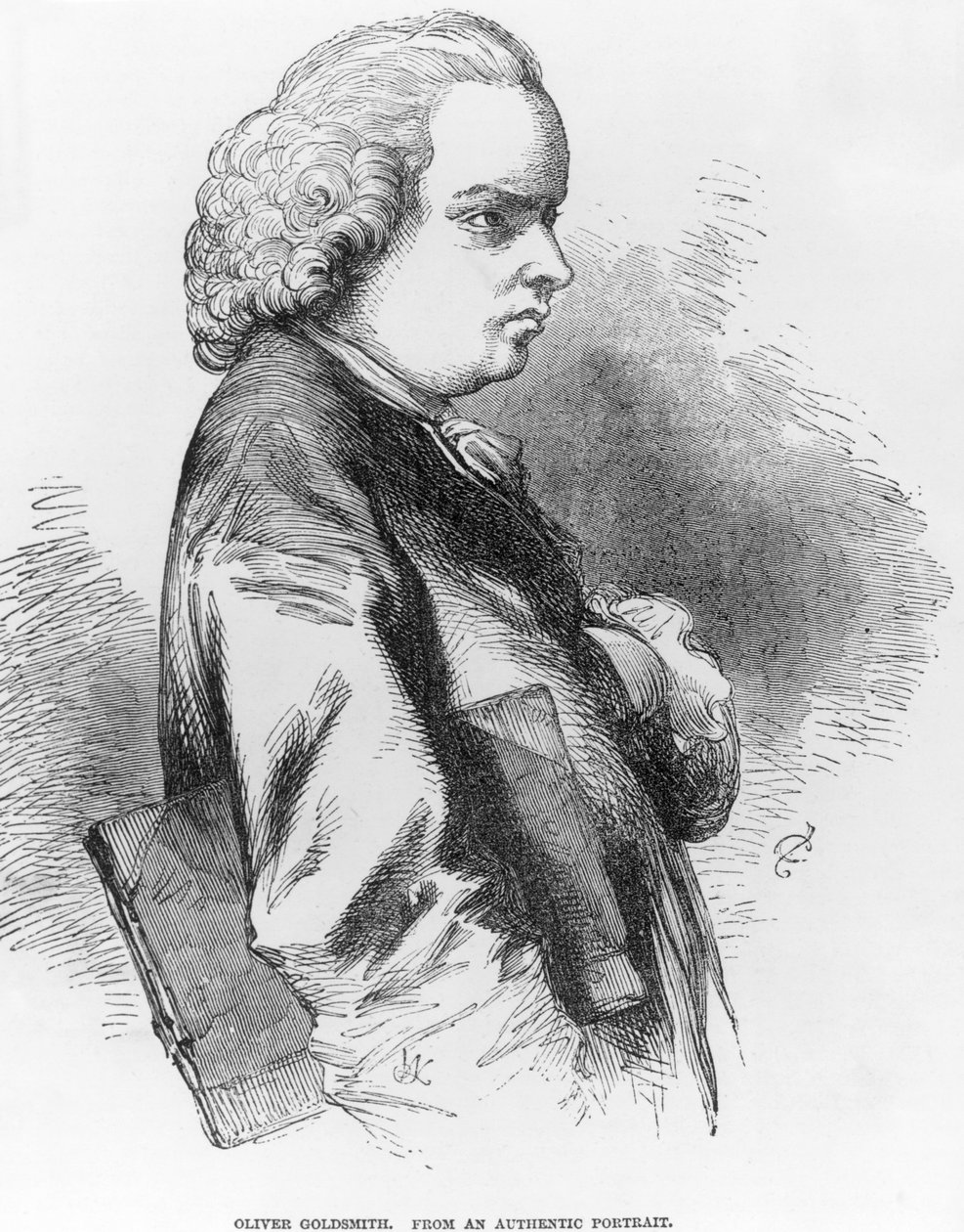 Oliver Goldsmith (1730-74) av English School
