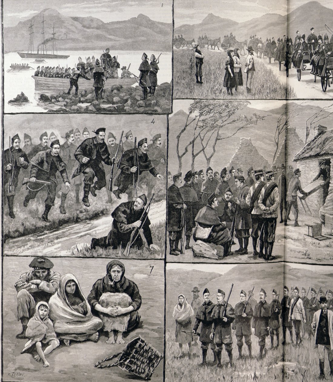 On Eviction Duty in Ireland: Sketches in Galway with the Military and Police Forces, från 