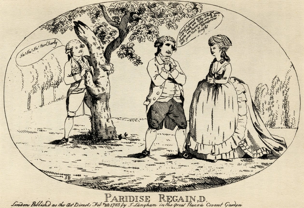 Paradise Regained, utgiven av J. Langham, 1783 av English School